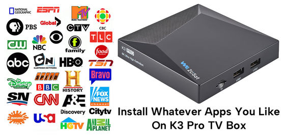 Custom Android IPTV Box 4K HD 2.4G/5G WIFI BT5.0 2G Ram 8G We2u K3 Pro