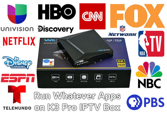 IPTV Box Android We2u K3 Pro Lifetime IPTV Box Hitam