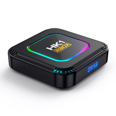 8K WiFi DIY IPTV Box Android 13.0 TV Box dengan lampu LED berwarna-warni
